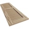 Ekena Millwork Timberthane Riverwood 2 Equal Louver w/Elliptical Top Faux Wood Shutters, 15W x 44H, 39 Low Side, PR SHULVL15X44RWPR - alternate 9